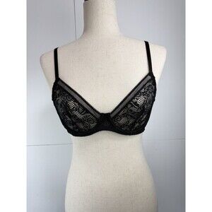 Studio La Perla Black Lace Bra Size 2